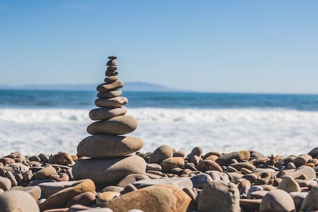 a stack of rocks